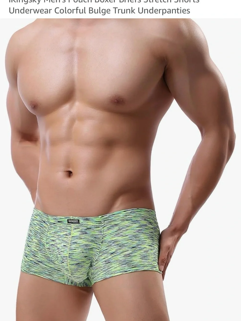 Item .40..King sky Stretch Pouch Boxer Briefs - Green underwear 🩲 swim medium